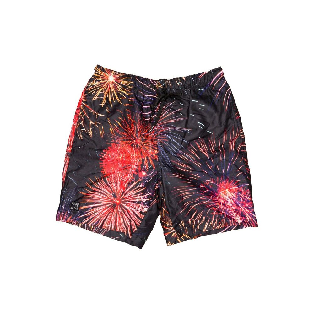 Brooklyn Cloth Men Firework Print 5 1/2" Inseam Trunks Multicolor Size M